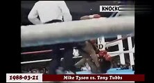 泰森VS塔布斯，泰森太猛啦，一拳打晕！