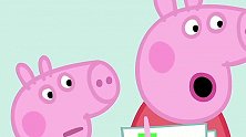 小猪佩奇：猪爸爸的工作会用彩色笔，佩奇和乔治很喜欢