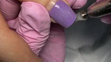 这美甲师的一顿操作，我可真怕小姐姐手指不保，这工具太强悍了！