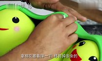 豆荚“成精”了会做出各种表情!原来是创意蛋糕,好有才