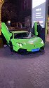 创作灵感 感谢京城大哥开绿色LB宽体出门偶遇 车帅本人更帅！感谢！兰博基尼