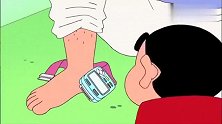 蜡笔小新：广志被奇葩计步器锁住，不走完目标拿不下了！
