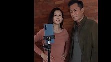 古天乐和宣萱拍视频，嫌弃宣萱美白开太大，不用开美白都帅爆了！