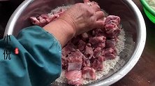 农村八大碗之“排骨蒸碗”，简单3步比饭店还好吃，做法一看就会