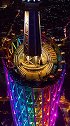 500米高空广州塔顶风光。