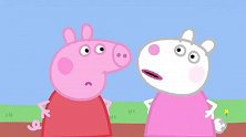 小猪佩奇：亲子接力赛开始，猪爸爸一路领先，猪爸爸真棒