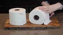 土豪花300块买一卷卫生纸，一刀切下去后，看着让人直流口水！