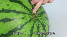 花40块钱买了一个西瓜，用刀劈开那一刻，才发现赚大了