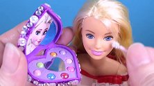 diy 迷你迪斯尼公主化妆品冻结，灰姑娘，爱丽儿，美女