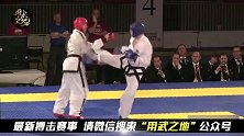 正规跆拳道比赛！选手个个威猛，出手招招狠辣！