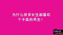 为什么女生都喜欢个子高的男生？美女一语道破