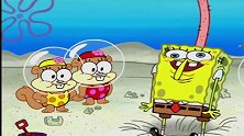 海绵宝宝摊上这群熊孩子也够惨的，惨烈程度都伸出海平面了