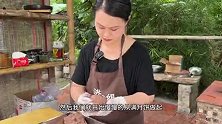 福建闽南中秋汉饼，90后小姐姐用芋头麻薯咸蛋黄手工制作