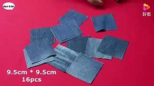 旧牛仔裤别扔，剪成正方形小方块，拼接改造后，出门好实用！