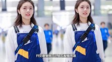 《巴啦啦小魔仙》她演凌美琪，今白色上衣配背带裤，穿得可爱无敌