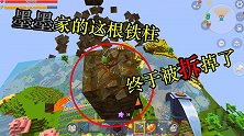 迷你世界荒岛求生80：墨墨太浪费了门口摆铁柱，被叶子拆掉了