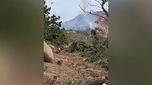 青岛小珠山山火仍有一处火点：已调动6架消防飞机参与扑救