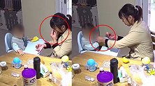 恶心！保姆擦完鼻涕的纸给幼儿擦嘴巴 家政公司：已经处罚教育