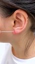 耳洞长时间不清理，里面总是臭臭的，用这个耳洞清洁线 轻松解决，耳洞还不容易发炎