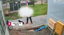 工地看门狗遭陌生男子抓住，不顾哀嚎手持硬物活活砸死！工地回应