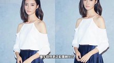 车晓终于换发型，穿挖肩上衣配蓝色缎面裙，齐肩短发美得认不出了