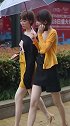 街拍优雅气质的大长腿小姐姐，时尚街拍