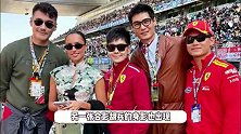林志颖晒F1现场照，与郭富城李昀锐胡兵等合影，一张帅脸旁边是另一张帅脸