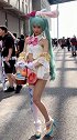 16岁初中生cos初音未来，这要是被老师看见了，会被罚站吧！