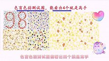 色盲色弱测试图，能看出4个就是高手