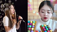美女直播吃彩色巧克力豆，各种颜色、口味任意选，是我向往的生活