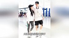 钟丽缇与张伦硕现身机场，两人当众亲吻秀恩爱，力证夫妻俩感情好