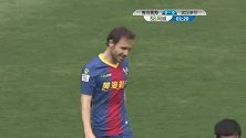 青岛黄海宣誓主场 贝尔杜怒射偏门而出