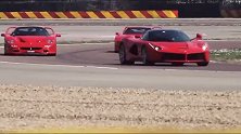 四世同堂的法拉利旗舰车型：F40、F50、恩佐、拉法！