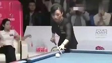 精彩回顾，潘晓婷输了一局后发怒了，帅气回击一杆清台