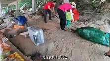 亚洲岛露营环境非常差，小伙提倡环保清理垃圾
