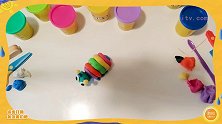 彩泥制作教程，如何制作毛毛虫，创意手工大全