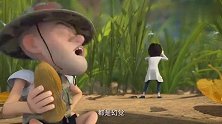 熊出没：熊二拿起枪，还真像模像样的，有点特工的味道！