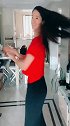 时尚辣妈，在家才艺表演肚皮舞，舞美人美给满分