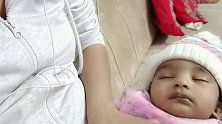 小朋友睡着好香啊，看着我都想睡觉，怎么办瞌睡了！