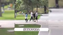 64岁宋丹丹公园被偶遇，皮肤白到发光似30出头，步伐轻盈气场强大
