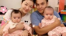 熊黛林老公郭可颂罕见晒双胞胎女儿，父女同框画面温馨