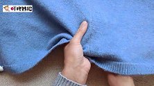 毛衣穿久了下摆肥大，教你缝几针收小，时髦好看，比新款都漂亮
