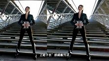 张天爱“真空”穿西装够大胆，浓颜眼妆高马尾，让老外们一饱眼福