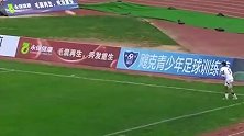 中甲青岛后卫排球动作送点 遭延边读秒绝平