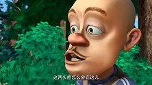 熊出没：熊二一个喷嚏，居然把光头强撞飞了，太逗了！