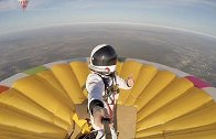 法国：男子站在热气球顶部上升到4016米高空，打破世界纪录