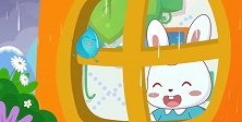 兔小贝儿歌：小雨滴，滴滴嗒嗒，不要被淋到