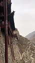 恒山悬空寺，走在上面能看到柱子在晃动，真担心会掉下去