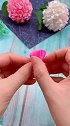 皱纹纸做的美丽“绣球花”，好看吗？你也赶紧去做个吧