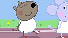 小猪佩奇：儿童队灵敏的速度赢得比赛，多亏了教练猪爸爸